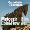 10. Çanakkale Bienali 'Metcezir' temasına uygun, su ve toprağın etkileşimini yansıtan bir sanat enstalasyonu