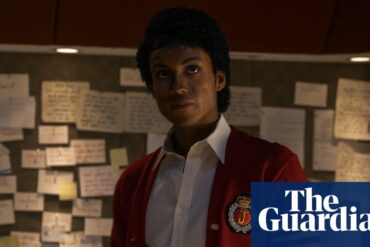 Michael Jackson'ı canlandıran Jaafar Jackson, biyografik film setinde.